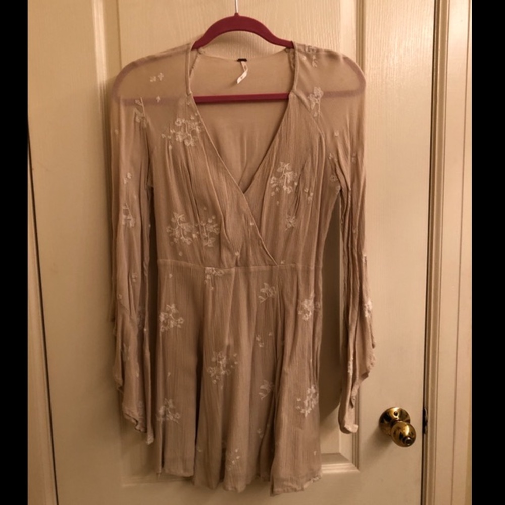 Free people dress with bell sleeves